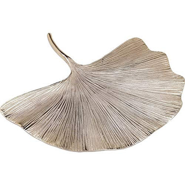 Kare Design Wandschmuck Ginkgo Leaf, Weiß/Gold, Deko Objekt, Ginkgo Blatt Motiv, Aluminium, 44x50x8 cm (H/B/T) im Sale